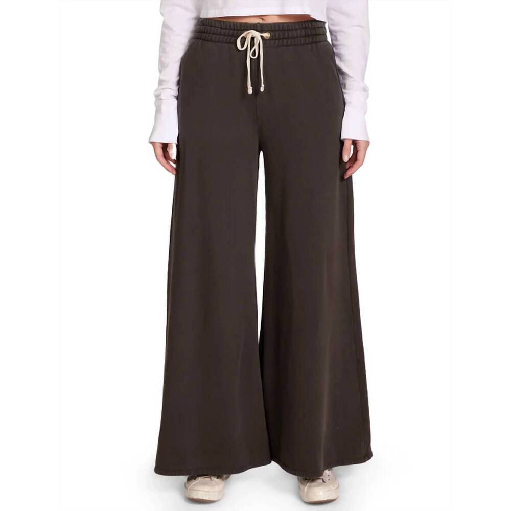 NEW LES TIEN christine flare pant in vintage black
